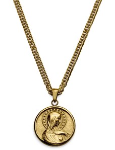 Lucleon Sanctus | Goldfarbene Jungfrau Maria Halskette