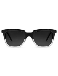 Arkai Occasus | Zweifarbige schwarz polarisierte Sonnenbrille mit Hornrand