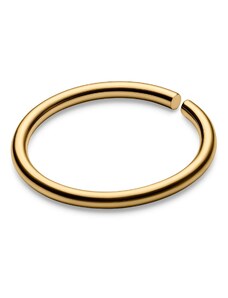 Seizmont 8 mm Nahtloser Piercing-Ring aus goldfarbenem Titan