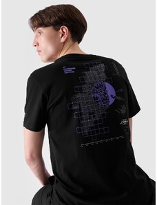4F Regular Fit T-Shirt mit Print für Herren - schwarz - 3XL