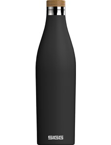 Sigg Meridian doppelwandige Edelstahl-Trinkflasche 700 ml, schwarz, 8999,90
