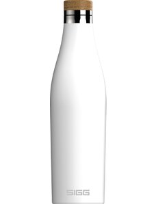 Sigg Meridian doppelwandige Edelstahl-Trinkflasche 500 ml, weiß, 8999,10