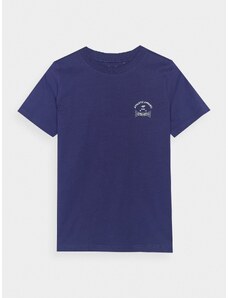 4F Regular Fit T-Shirt mit Print für Damen - dunkelblau - L