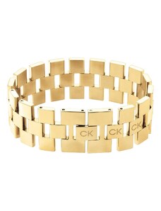 Calvin Klein Damen-Armband Edelstahl Goldfarben Geometric 35000244