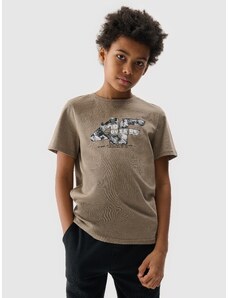 4F Jungen T-Shirt mit Print - beige - 122