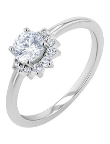 Eppi Halber Halo Ring mit Lab Grown Diamanten Sonnie
