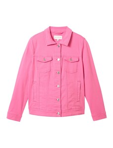 TOM TAILOR Damen Plussize Basic Colored Jeansjacke, carmine pink, 52