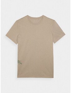 4F Regular Fit T-Shirt mit Print für Herren - beige - 3XL