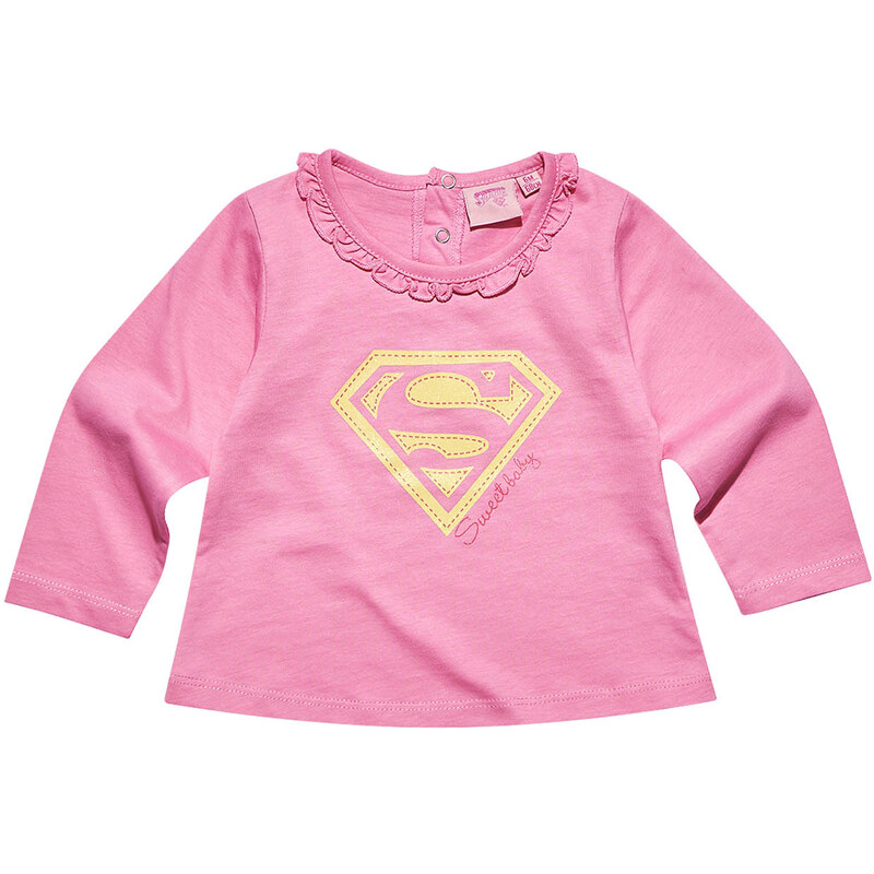 Superbaby Langarmshirt pink in Größe 3M für Mädchen aus 100% Baumwolle