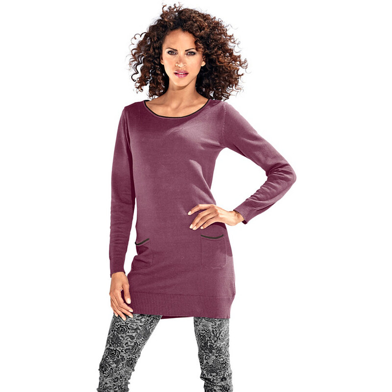 Damen by Longpullover mit Cut-Outs hinten B.C. BEST CONNECTIONS by Heine lila 34,36,38,40,42,44,46