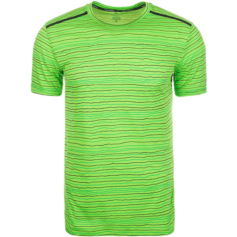 Nike Dri-FIT Cool Tailwind Stripe Laufshirt Herren grün L - 48/50,M - 44/46,S - 40/42