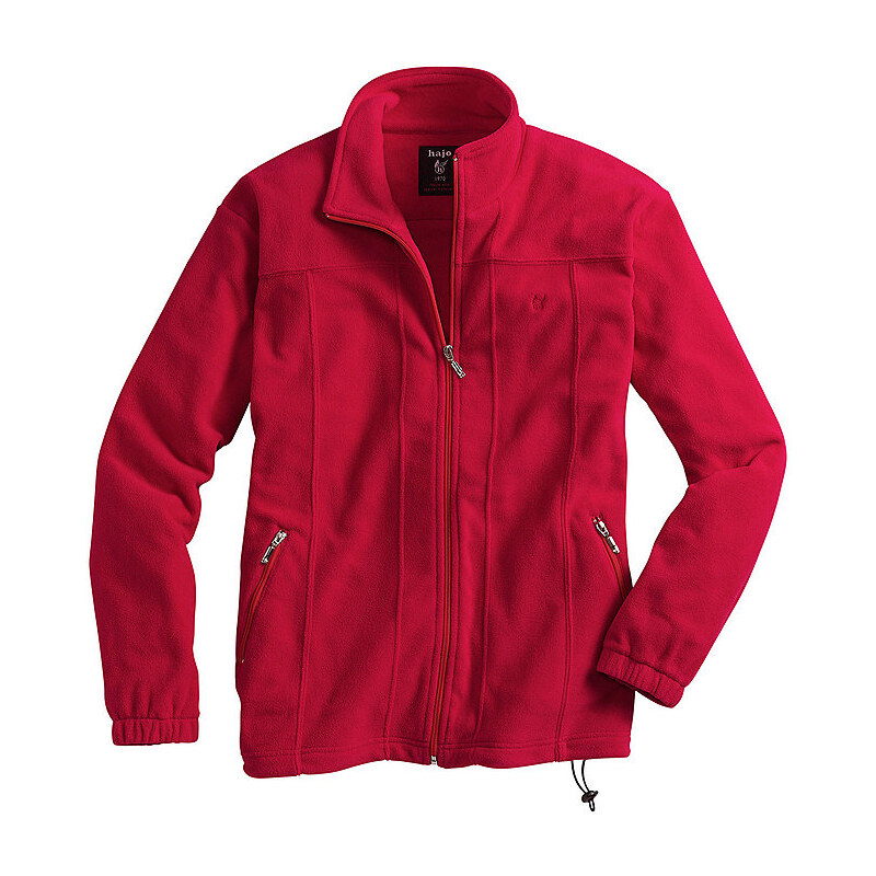 HAJO Fleece-Jacke in Stay fresh Qualität rot 44/46,48/50,52/54,56/58,60/62