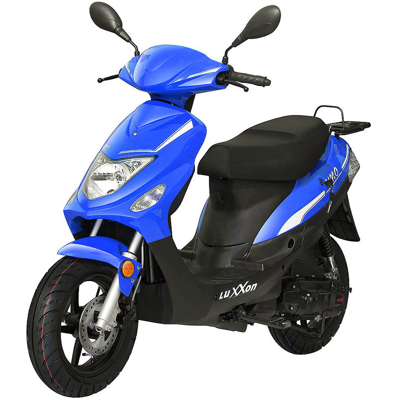 LUXXON Motorroller 50 ccm 45 km/h Uno blau