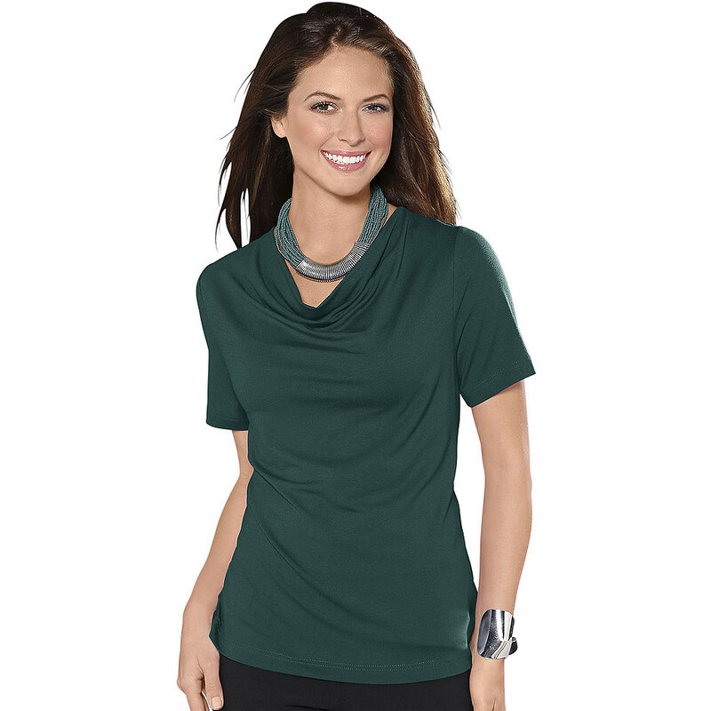Damen Classic Inspirationen Shirt mit reizvollem Wasserfall-Ausschnitt CLASSIC INSPIRATIONEN grün 36,38,40,42,44,46,48,50,52,54