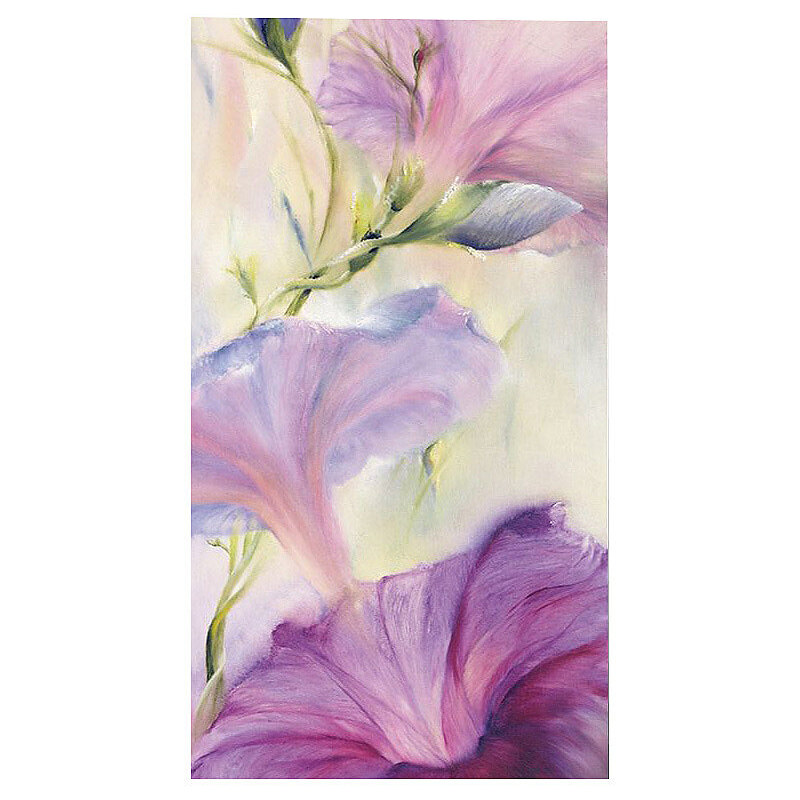 PREMIUM PICTURE Wandbild Hibiskus 50/100 cm lila