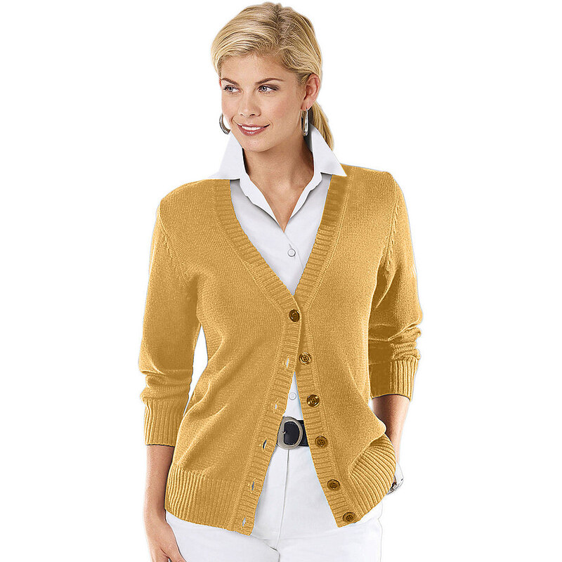 Damen Collection L. Strickjacke in fully fashioned -Verarbeitung COLLECTION L. 36,38,40,42,44,46,48,50,52,54