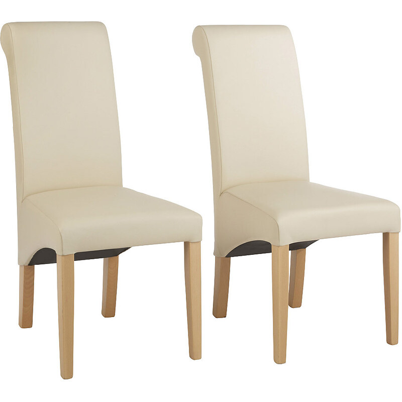HOME AFFAIRE Stühle Rito wahlweise mit Echtleder- oder Kunstlederbezug (2er 4er 6er Set) natur
