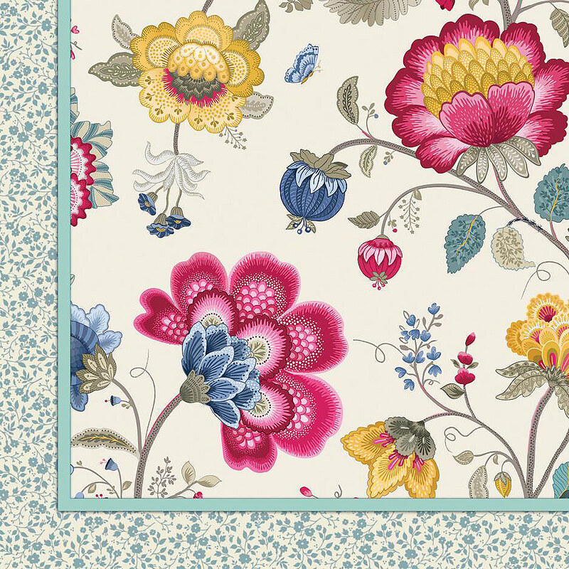 PIP STUDIO Tagesdecke Studio Floral Fantasy mit Blüten natur 220x265 cm