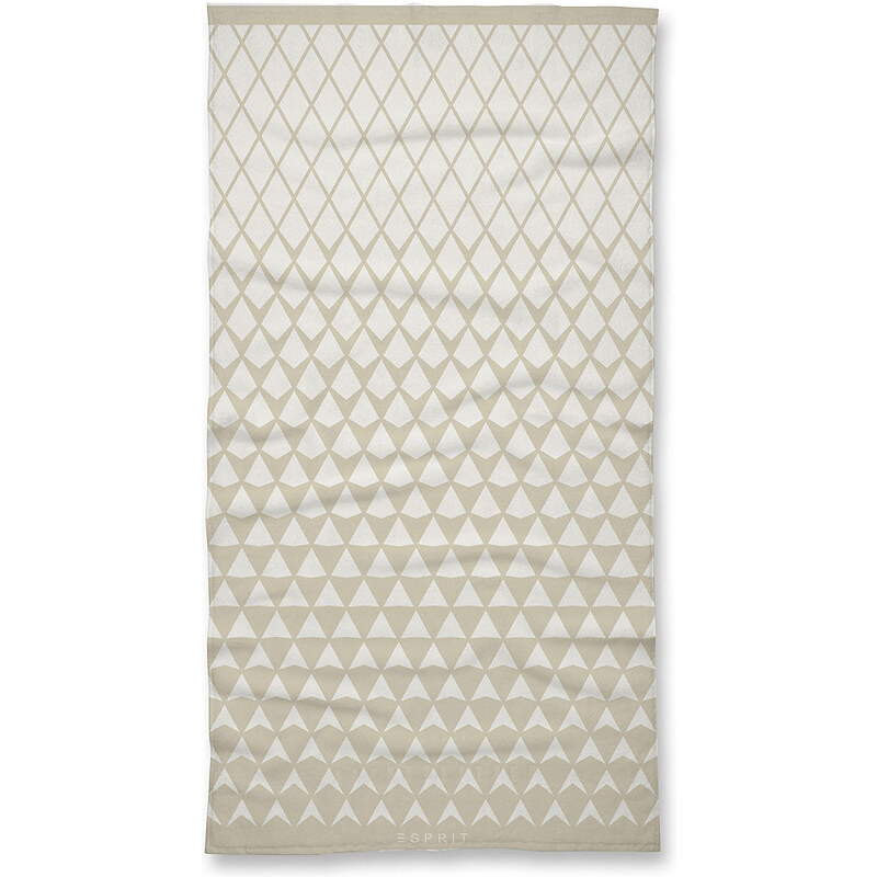 Handtücher Mina mit Dreiecken Esprit natur 2x 50x100 cm