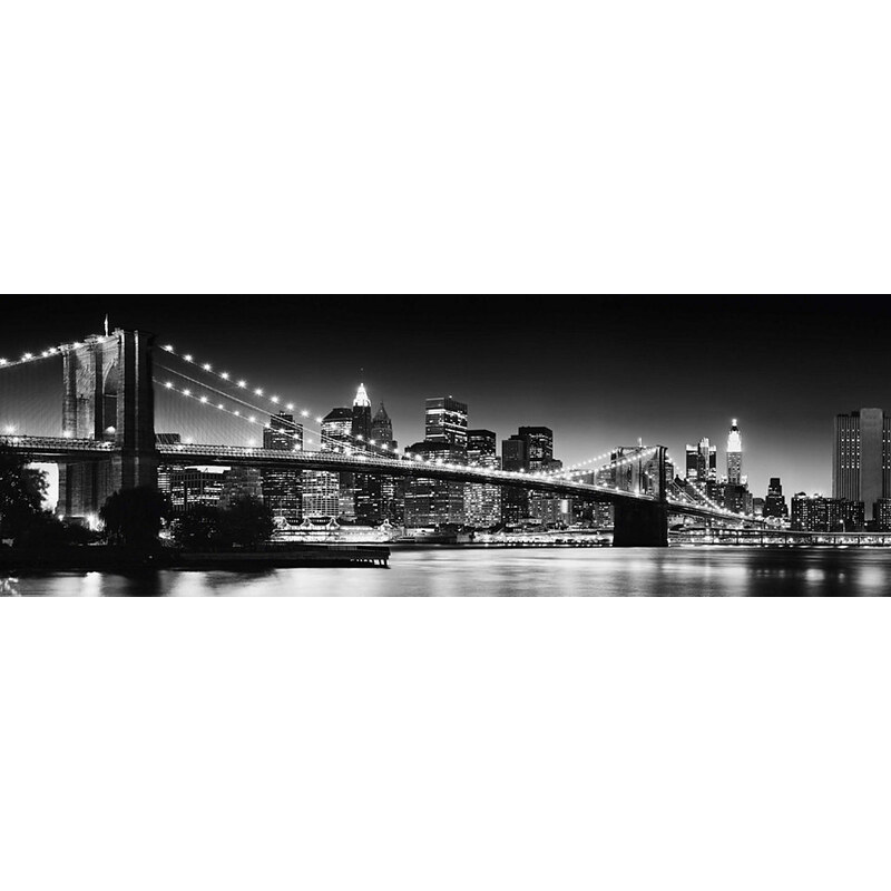 HOME AFFAIRE Bild New York - brooklyn bridge 118/40 cm schwarz