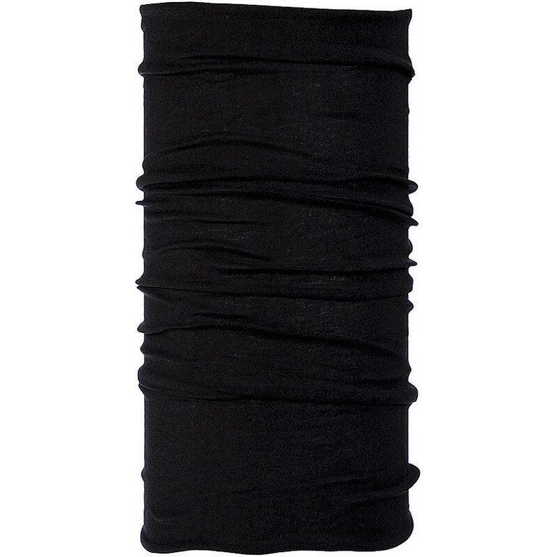Multifunktionstuch Schurwolle als Halstuch oder Kopftuch BUFF schwarz