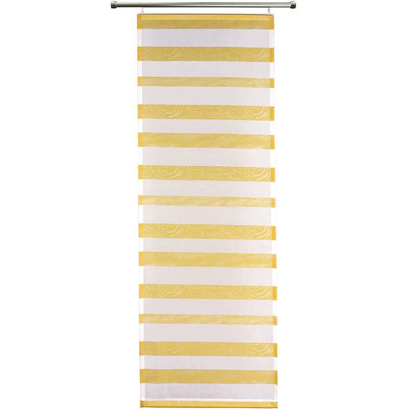 VHG Schiebegardine Woody mit Klettband (1 Stück mit Zubehör) gelb 1 (H/B: 110/60 cm),2 (H/B: 145/60 cm),3 (H/B: 160/60 cm),4 (H/B: 175/60 cm),5 (H/B: 225/60 cm),6 (H/B: 245/60 cm)