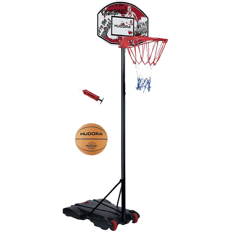 HUDORA SET: Basketballständer mit Ball und Pumpe