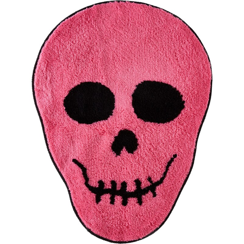 bpc living Badematte Totenkopf in pink von bonprix