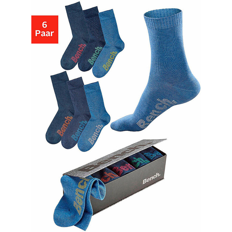 Bench Socken (6 Paar) blau 35-38,39-42,43-46,47-48