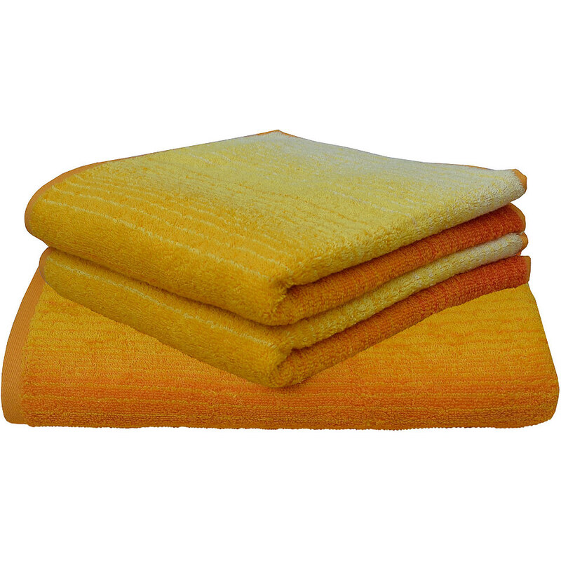Handtuch Set Colori mit Farbverlauf Dyckhoff gelb