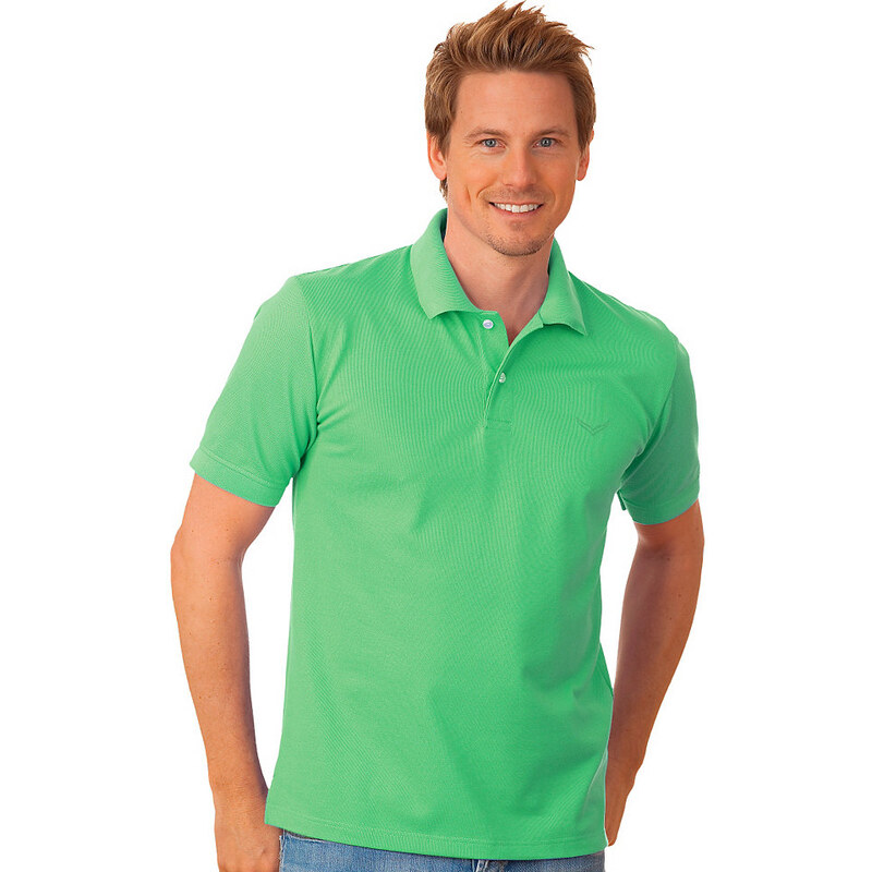 TRIGEMA TRIGEMA Polo-Shirt DELUXE Piqué grün L,M,S,XL,XXL,XXXL