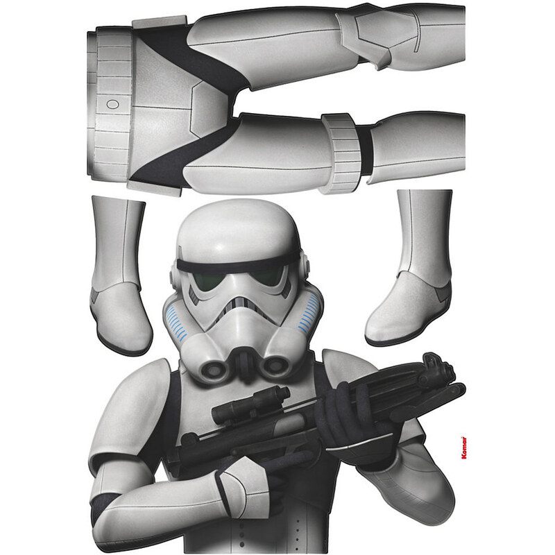 Wandsticker Stormtrooper 70/160 cm KOMAR weiß