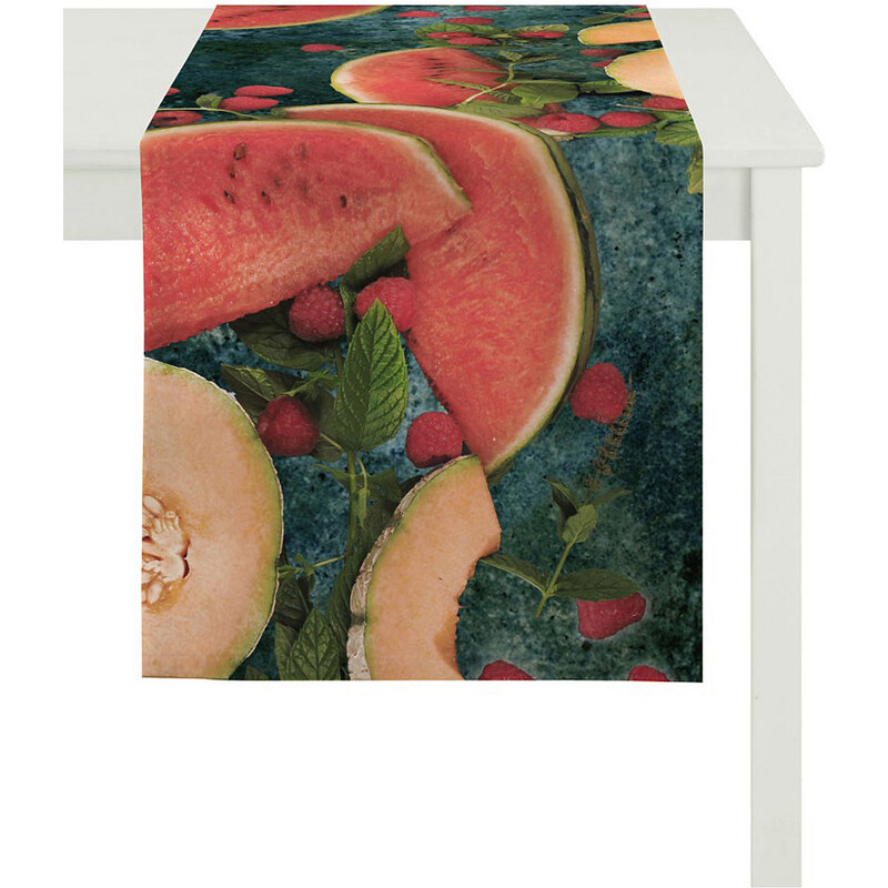 Tischdecke 6108 DELIKATESSEN APELT rot 48x135 cm