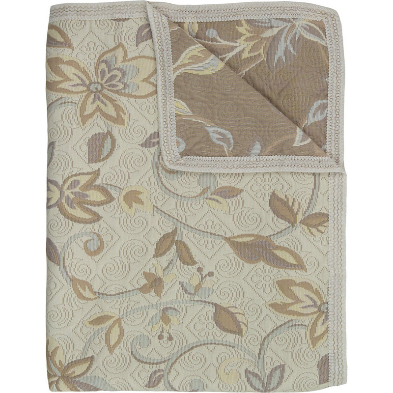 Hagemann Tagesdecke Orcadia florales Muster natur 280x210 cm