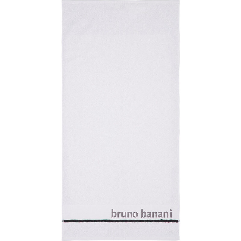 Bruno Banani Handtücher Eric mit Logostickerei weiß 2x 50x100 cm
