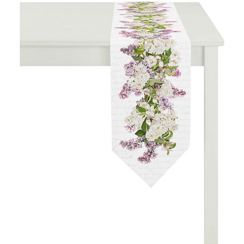 APELT Tischdecke 5901 SPRINGTIME Lavendel lila Mitteldecke 88x88 cm,Tischband 28x175 cm,Tischdecke 140x200 cm