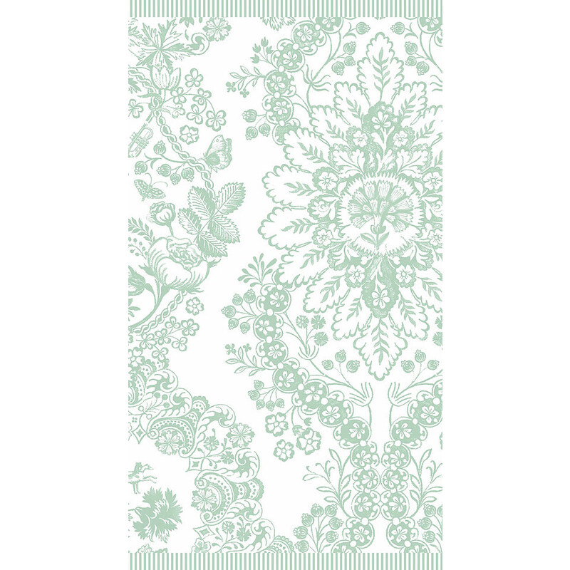 Handtücher Studio Lacy dutch mit Blüten PIP STUDIO grün 2x 50x100 cm