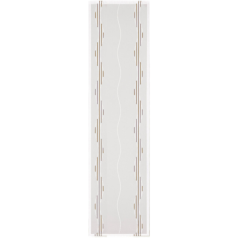 HAPPY HOME Schiebegardine Limetta mit Klettband (1 Stück mit Zubehör) braun H/B: 245/60 cm