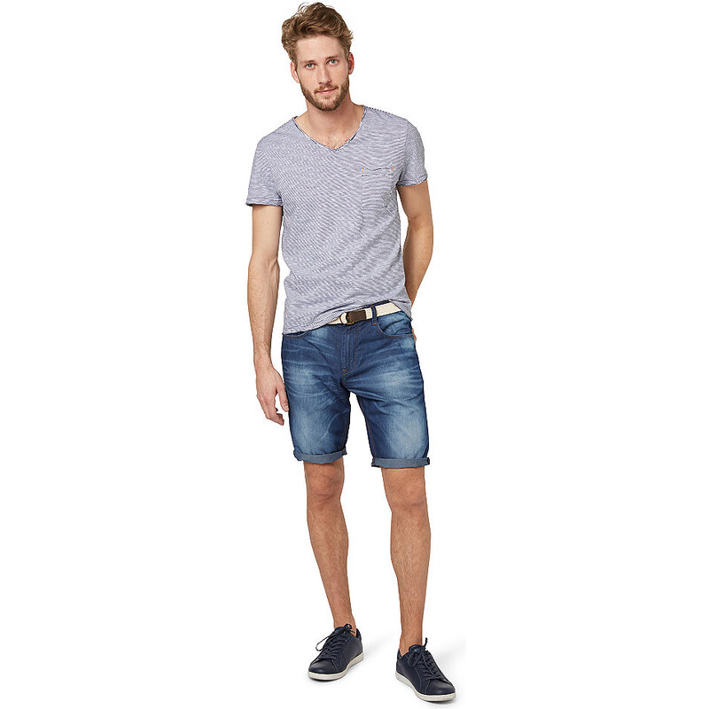 Tom Tailor Shorts Denim-Shorts mit Gürtel blau 28,30,32