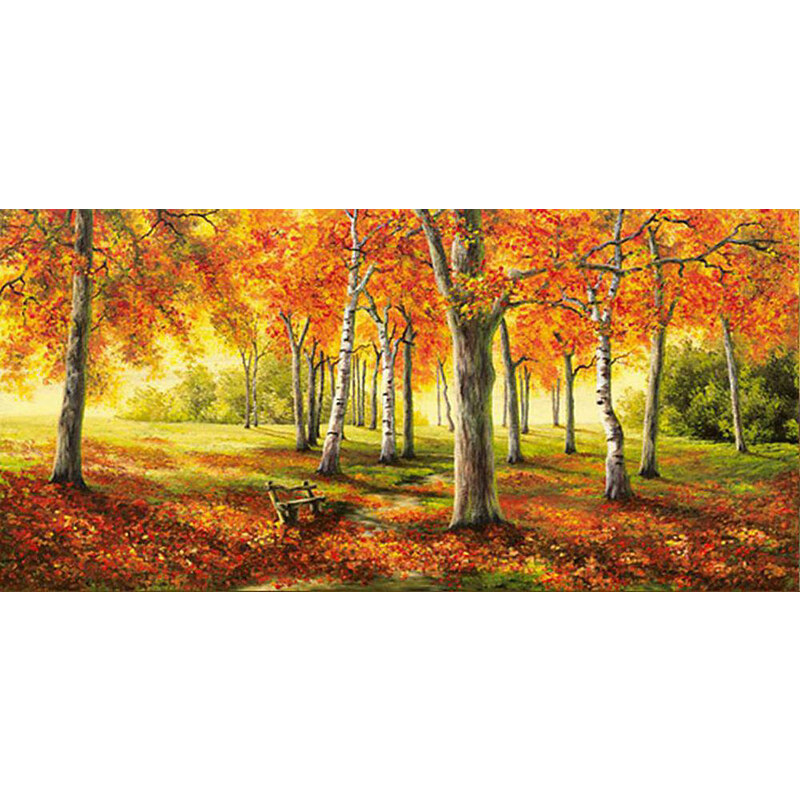 HOME AFFAIRE Deco Panel Herbststimmung 100/50 cm orange