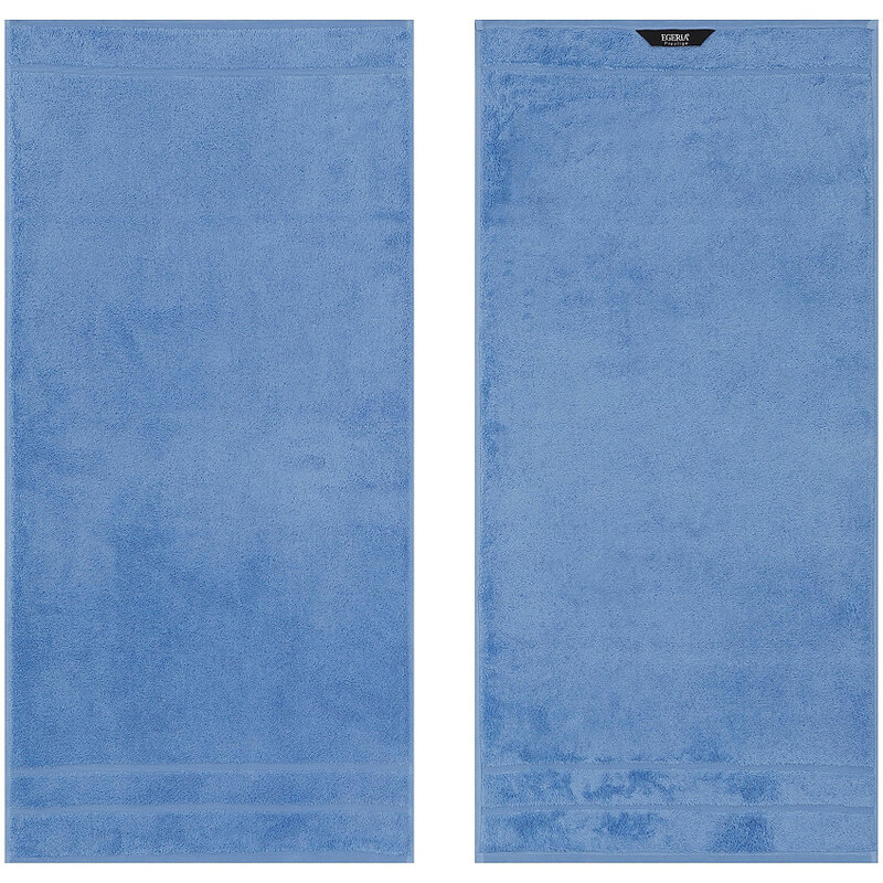Handtücher Prestige in Uni mit Bordüre Egeria blau 2x 50x100 cm
