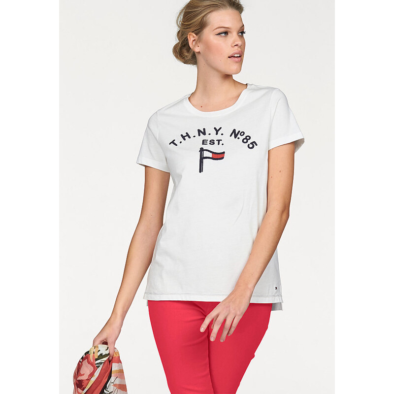 Tommy Hilfiger Damen T-Shirt Raised weiß L (38),S (34),XL (40)