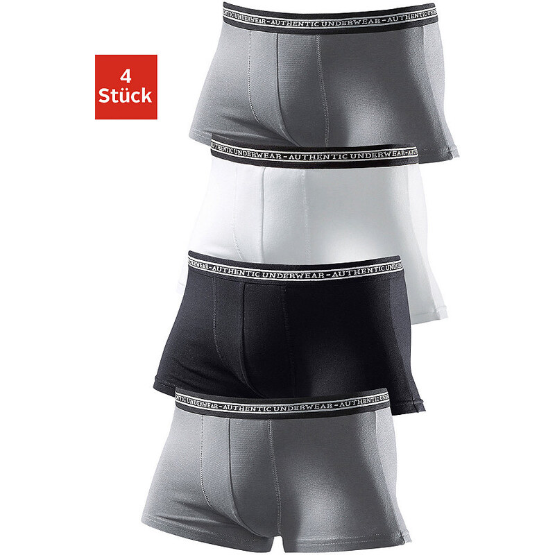 Authentic Underwear Le Jogger Authentic Underwear Microfaser-Boxer (4 Stück) coole Boxer in tollen Farbpackungen Farb-Set 3,4,5,6,7,8,9
