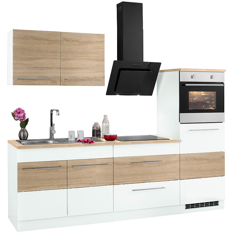 Küchenzeile mit E-Geräten Trient Breite 240 cm HELD MÖBEL braun