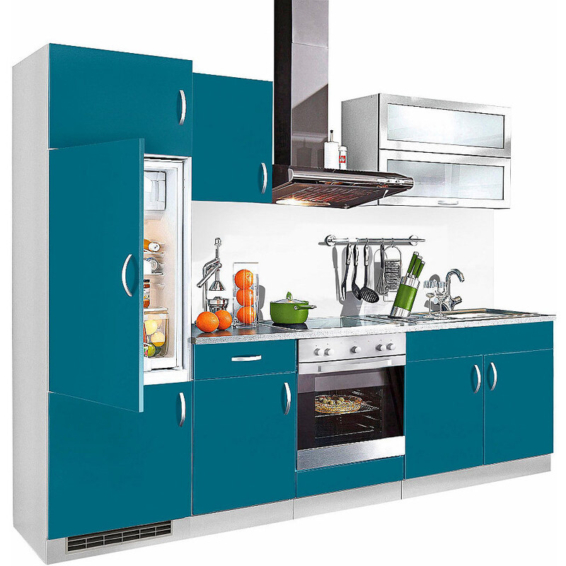 Baur Küchenzeile Amrum Breite 270 cm blau