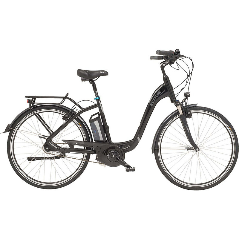 KETTLER E-City-Bike 26-Zoll 7 Gang Shimano Freilauf 12 Ah Twin schwarz RH 42 cm