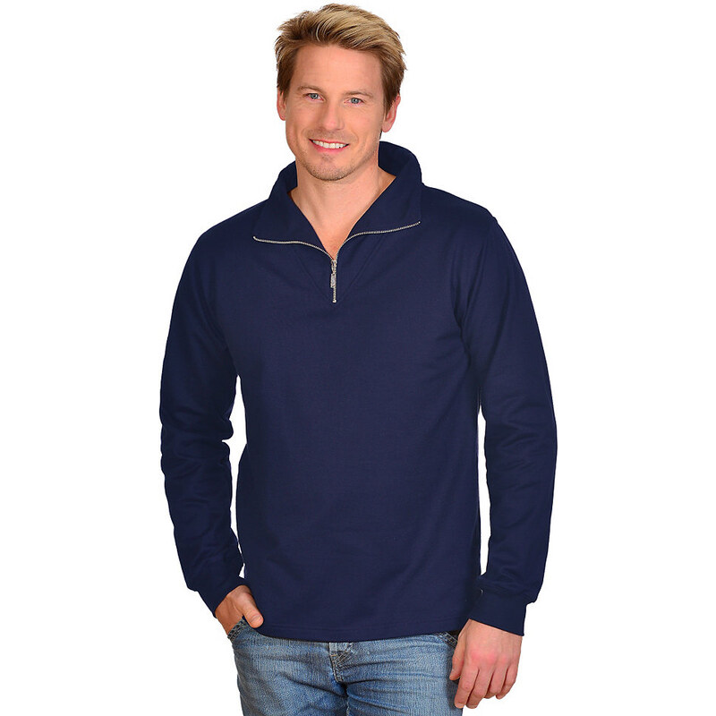 TRIGEMA TRIGEMA Reißverschluss-Sweater blau L,M,S,XL,XXL,XXXL