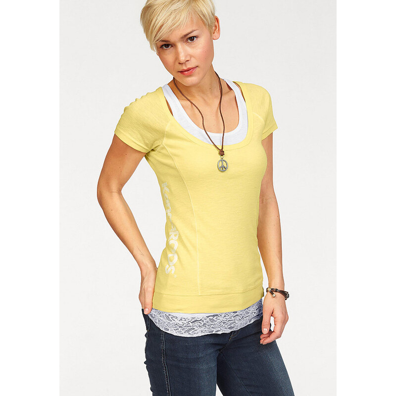Damen T-Shirt (Set mit Top) KangaROOS gelb 32/34 (XS),36/38 (S),40/42 (M),44/46 (L),48/50 (XL),52/54 (XXL)