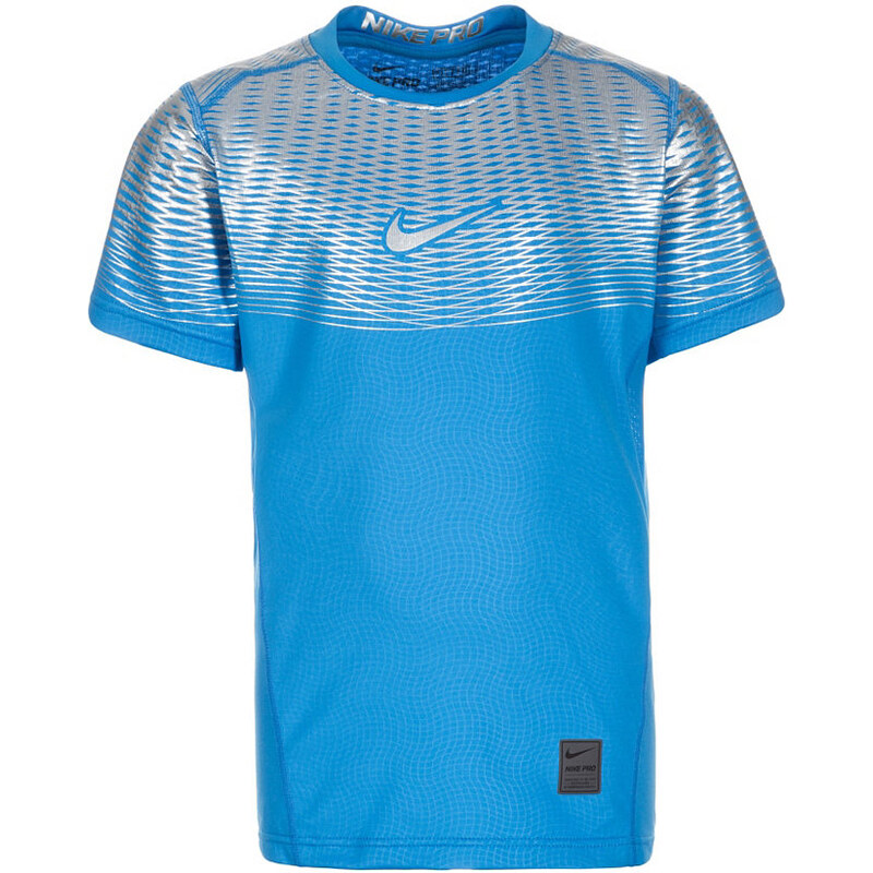 Pro Hypercool Max Elite Trainingsshirt Kinder Nike blau L - 152/158 cm,M - 140/152 cm,S - 128/140 cm,XL - 158/170 cm