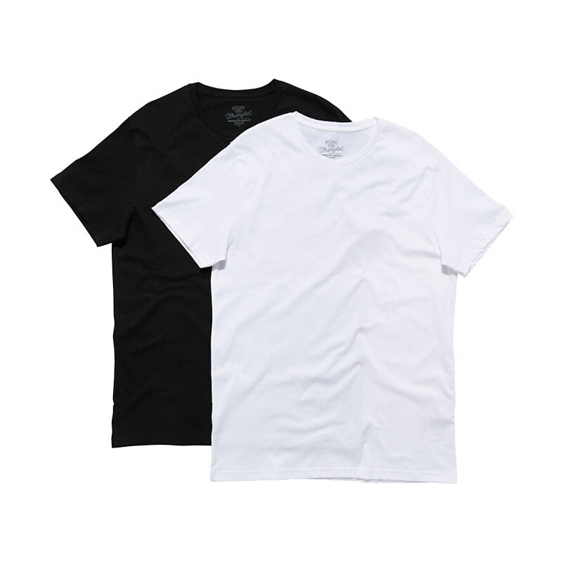 Wrangler T-Shirt 2 PACK T BLACK schwarz L,M,S,XXL,XXXL